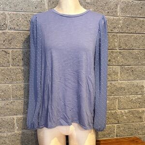 Women's Maurice’s  Blue/Grey Long Sleeve Top
